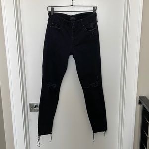 Mother Distressed Denim Jean